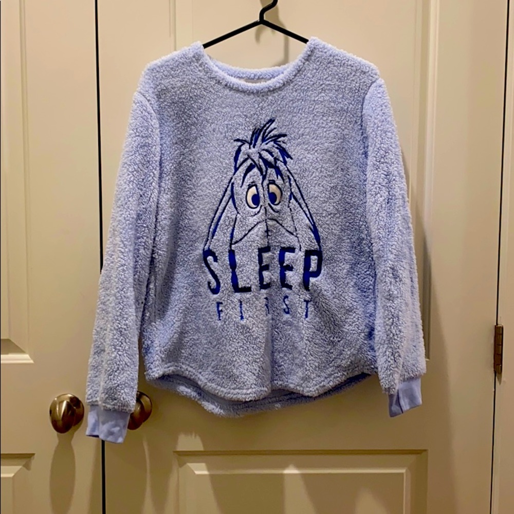Sherpa Eeyore pajama shirt
